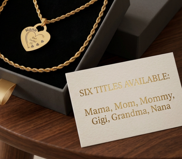 Personalized Heart Mother's Necklace