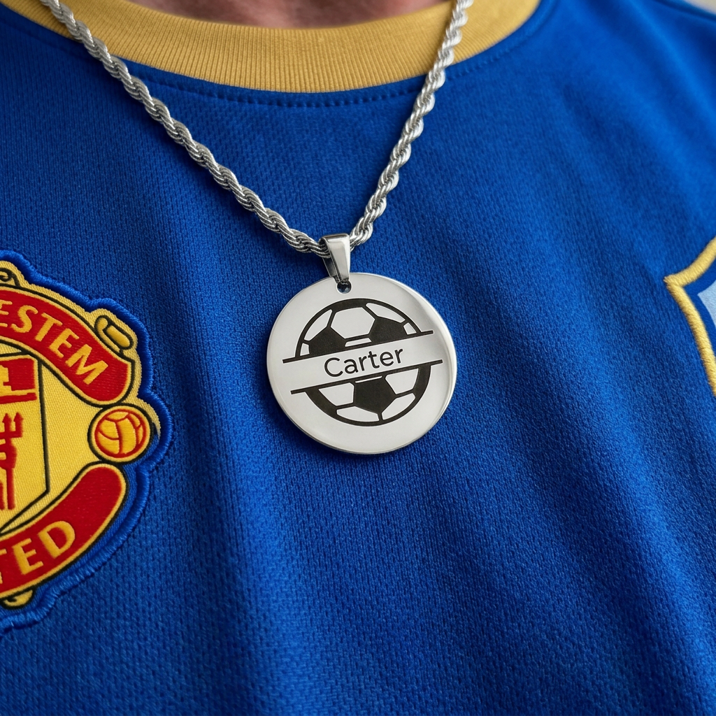 Soccer - Personalized Soccer Pendant Necklace