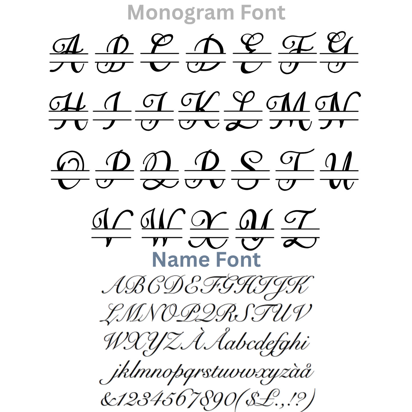 Personalized Slate Monogram Coaster Set (Set of 4) with Holder