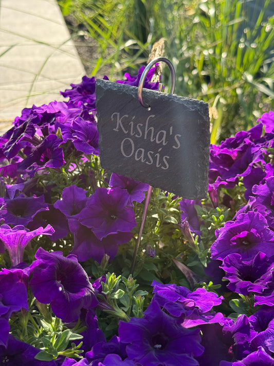 Personalized Slate Garden Sign Plant Marker