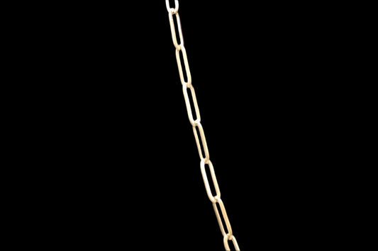 Personalized Heart Paperclip Necklace - Gold