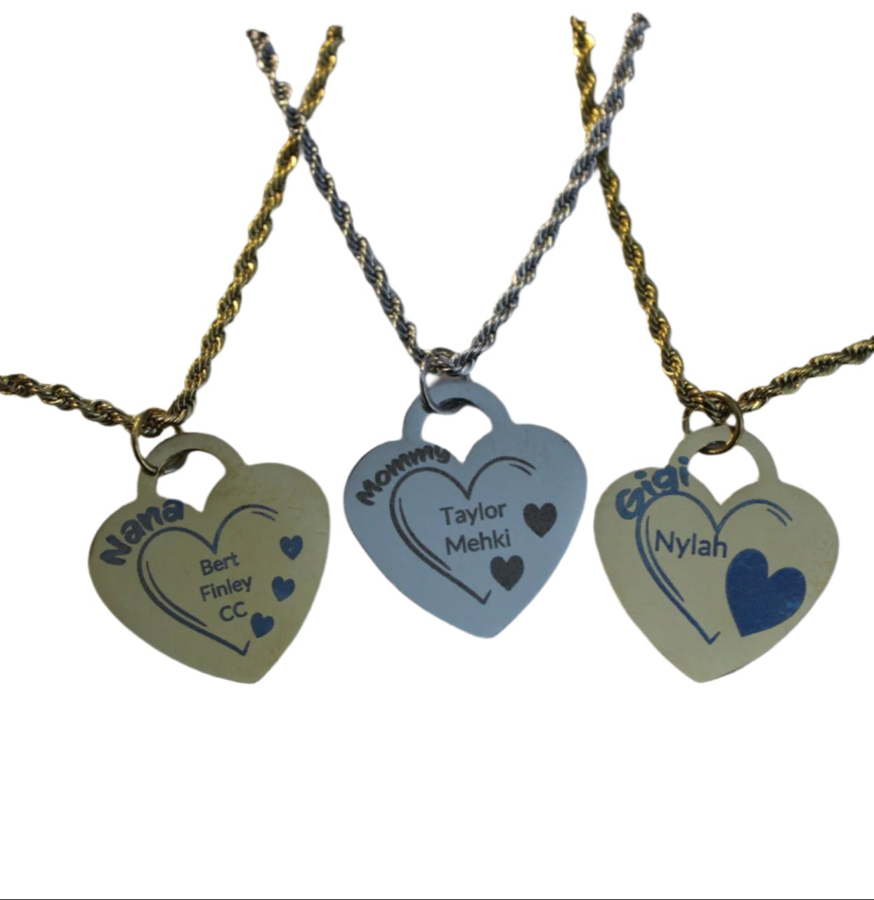 Personalized Heart Mother's Necklace