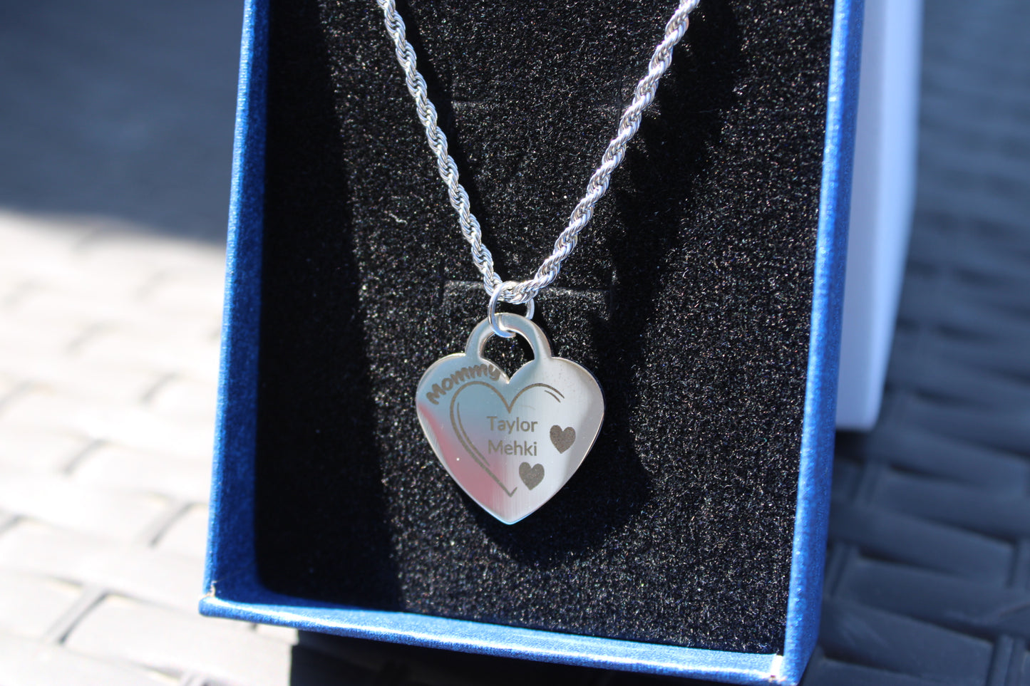 Personalized Heart Mother's Necklace
