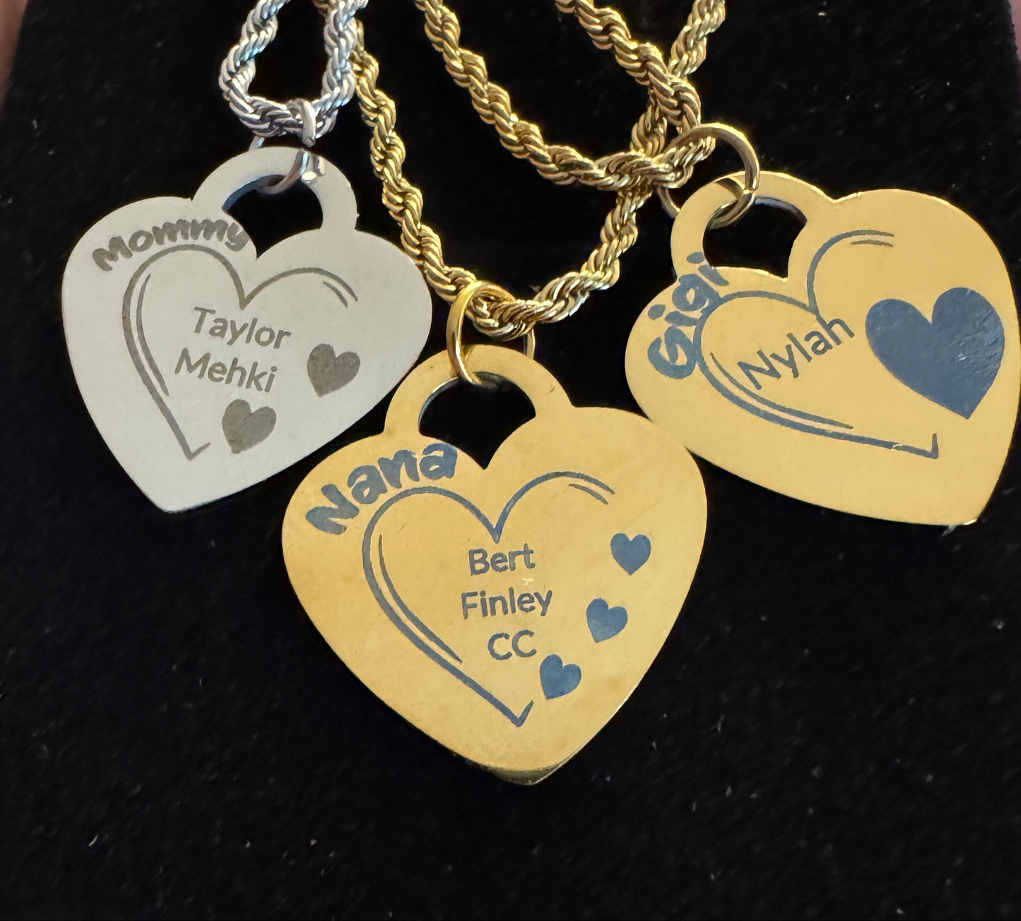 Personalized Heart Mother's Necklace