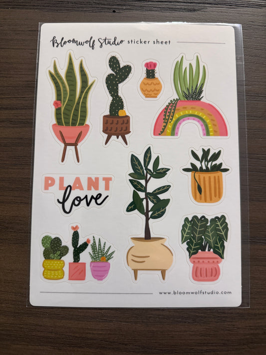 Plant Love Sticker Sheet