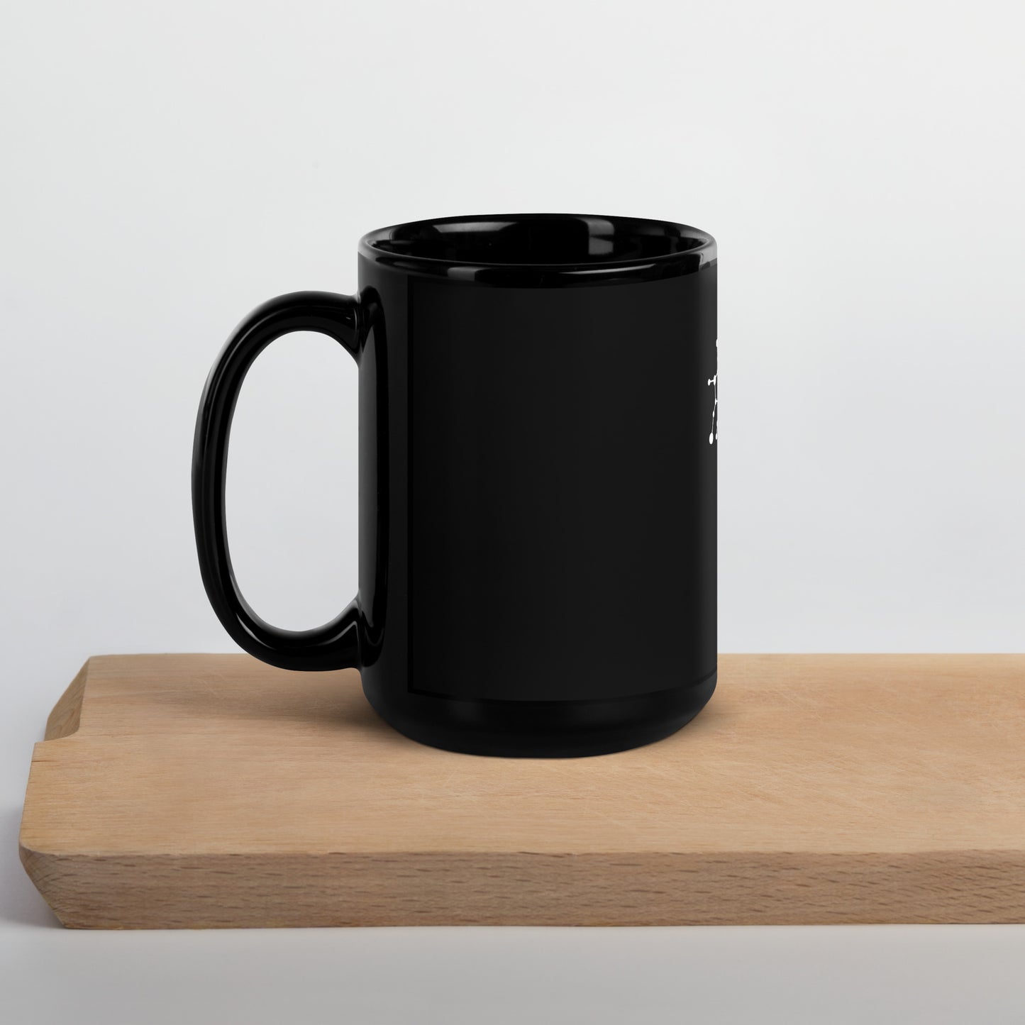 Virgo AF Black Glossy Mug