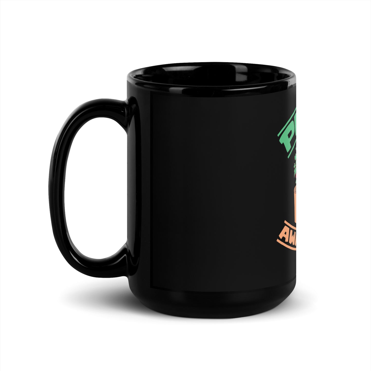 Plant Awareness Black Glossy Mug