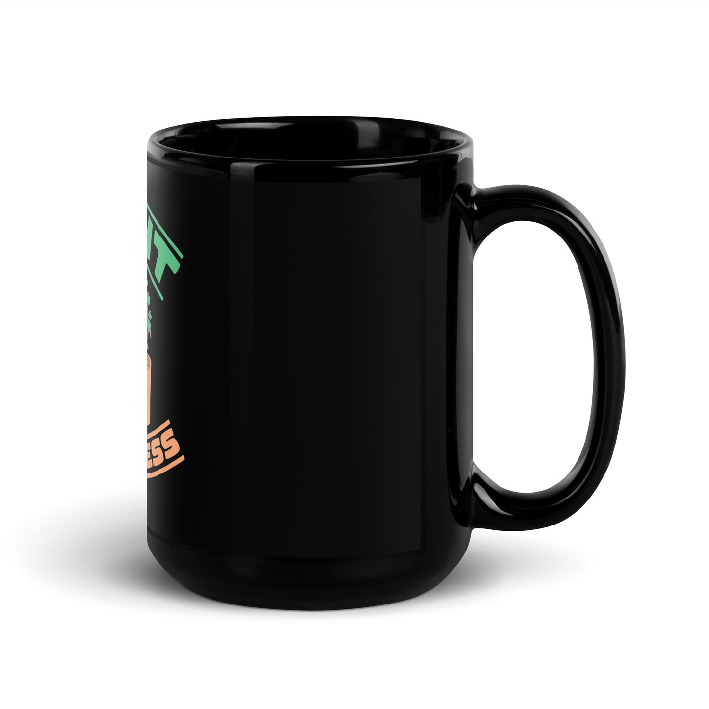 Plant Awareness Black Glossy Mug
