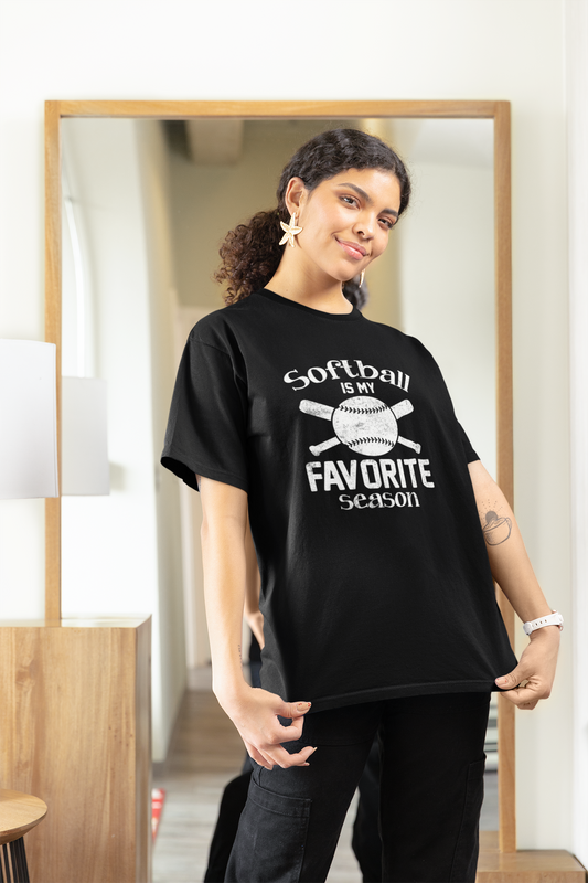 Softball Is My Favorite Season Unisex t-shirt