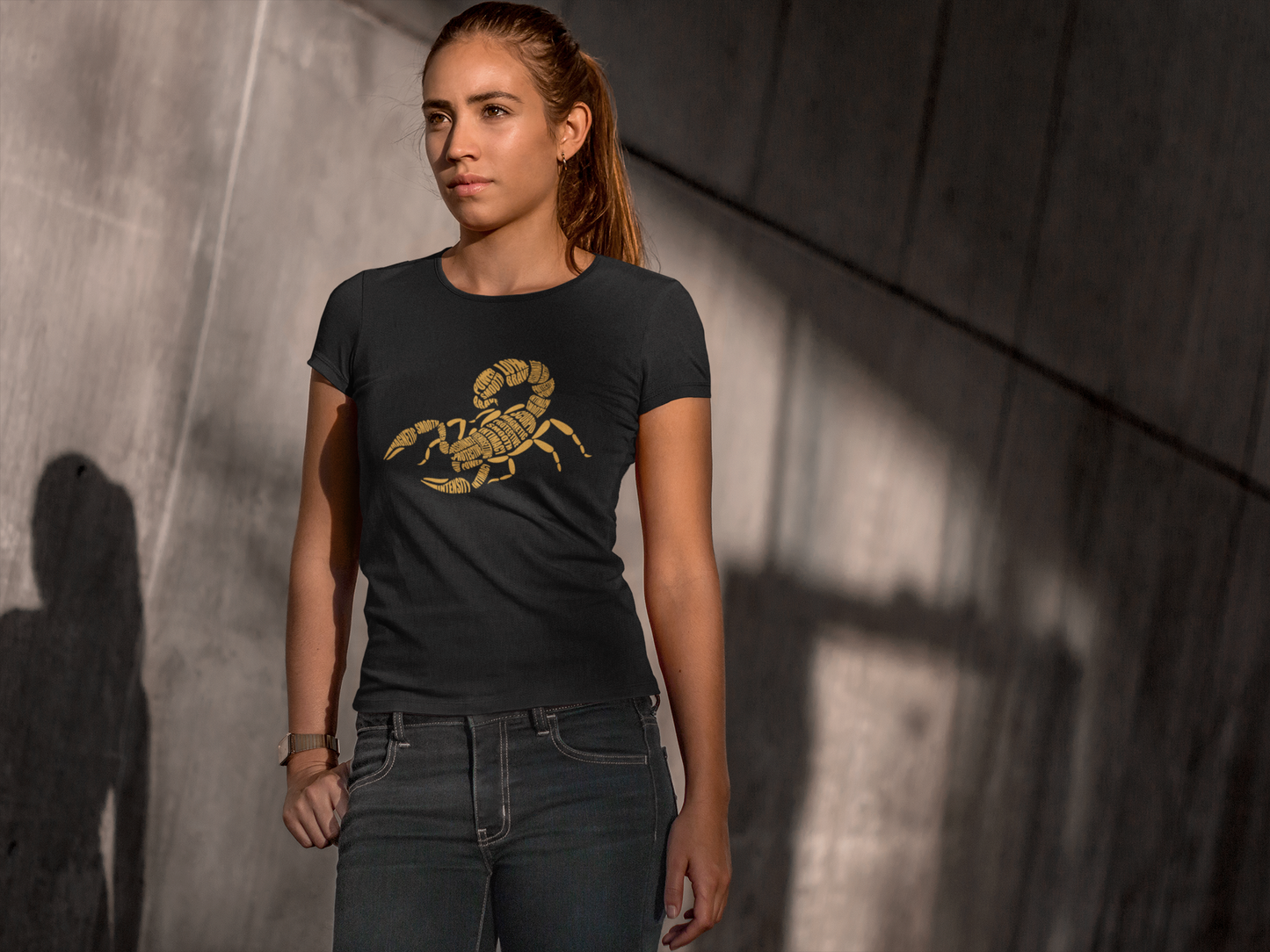 Scorpio Scorpion Characteristics Unisex t-shirt - Gold
