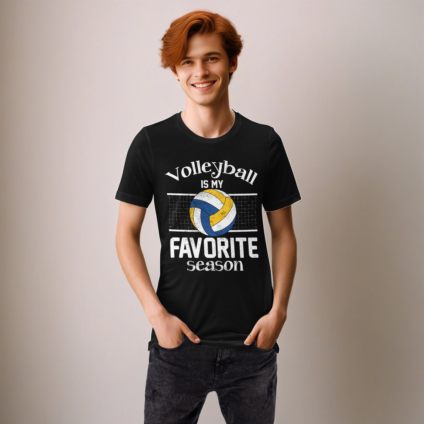 Volleyball Is My Favorite Season Unisex Adult t-shirt