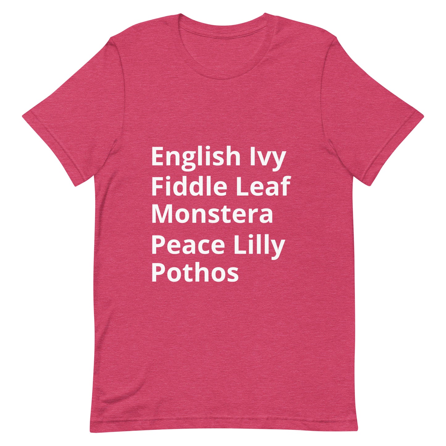 Favorite Plants Adult Unisex t-shirt