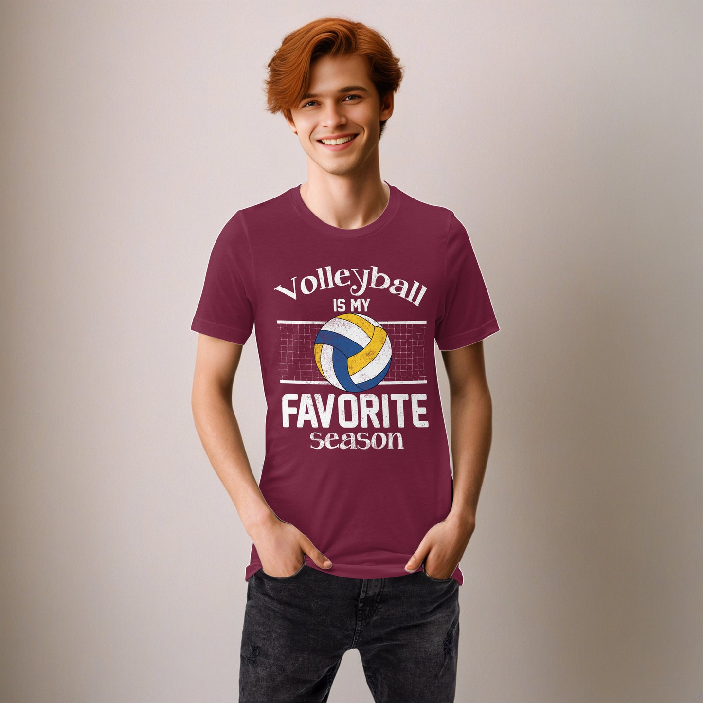 Volleyball Is My Favorite Season Unisex Adult t-shirt