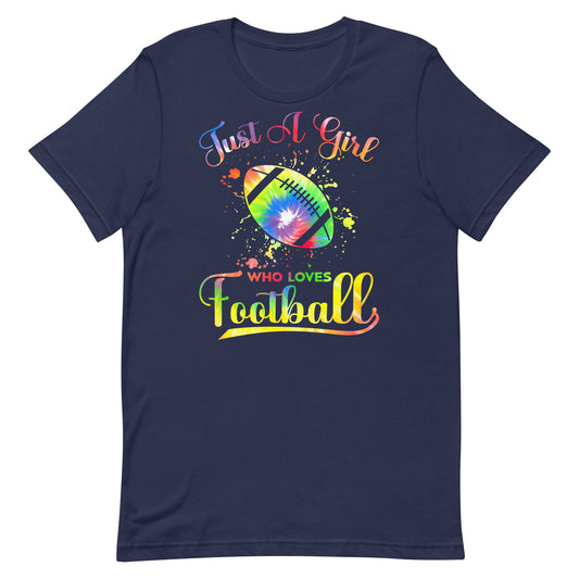 Just A Girl Who Loves Football Unisex t-shirt