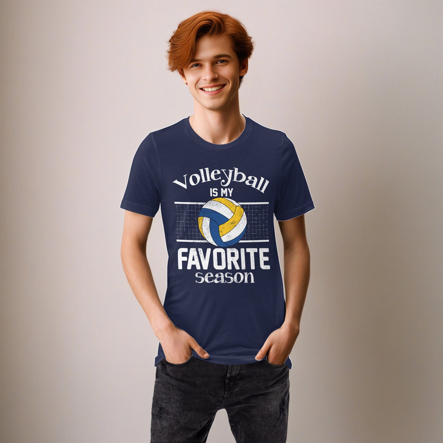Volleyball Is My Favorite Season Unisex Adult t-shirt