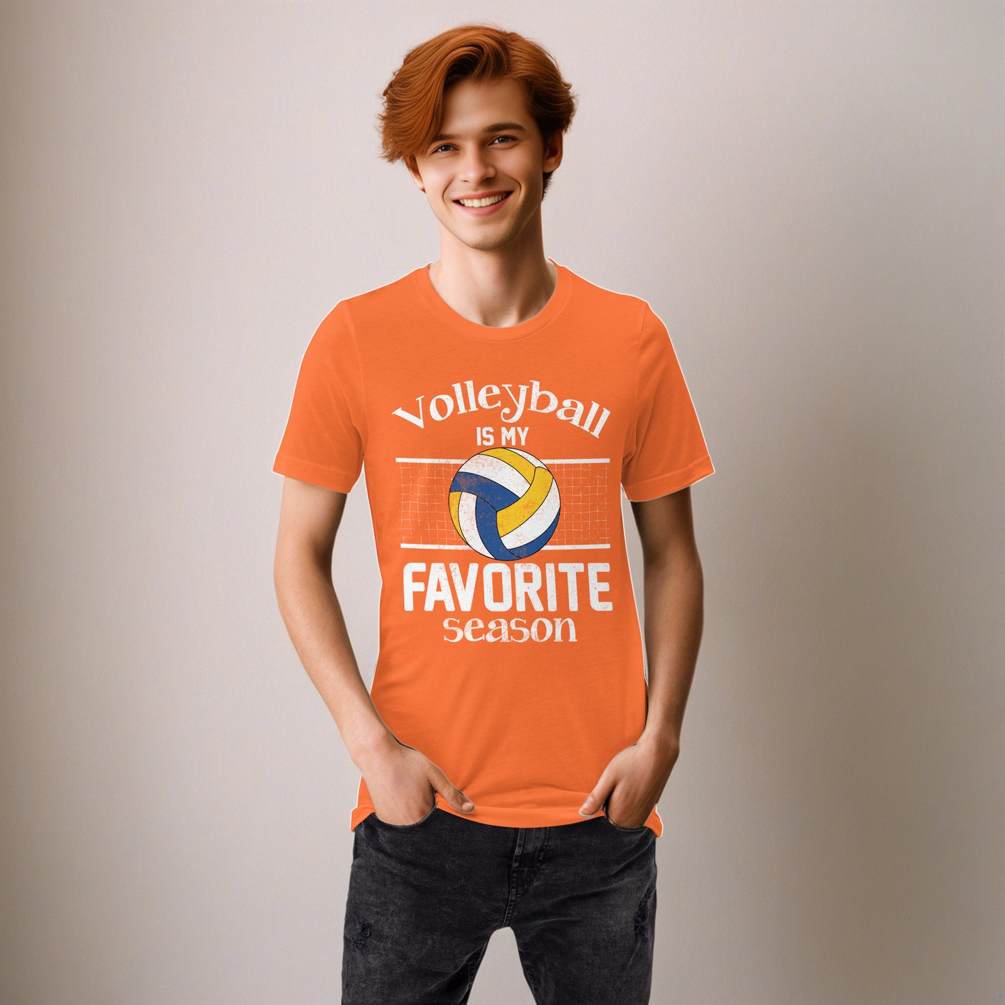 Volleyball Is My Favorite Season Unisex Adult t-shirt