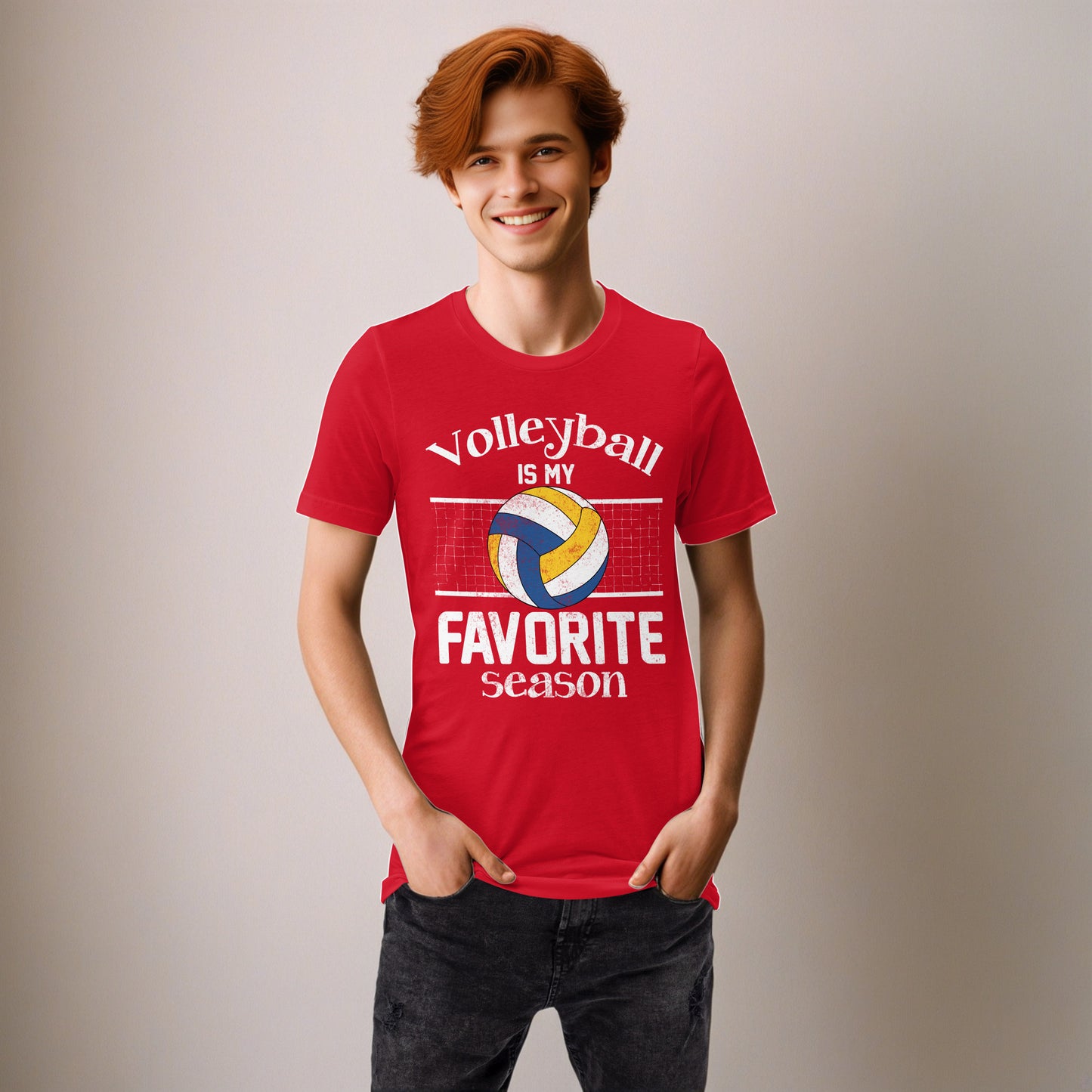 Volleyball Is My Favorite Season Unisex Adult t-shirt