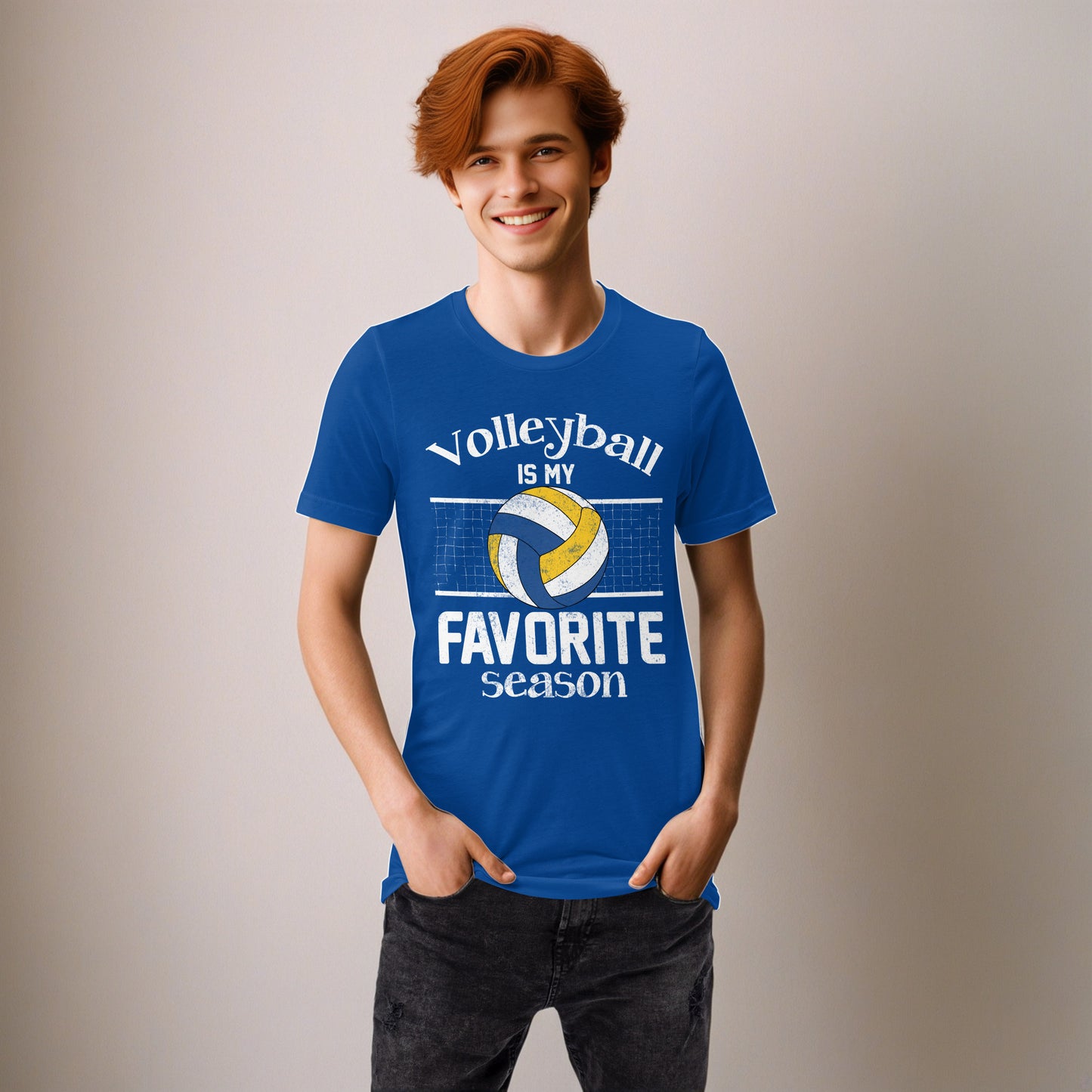 Volleyball Is My Favorite Season Unisex Adult t-shirt