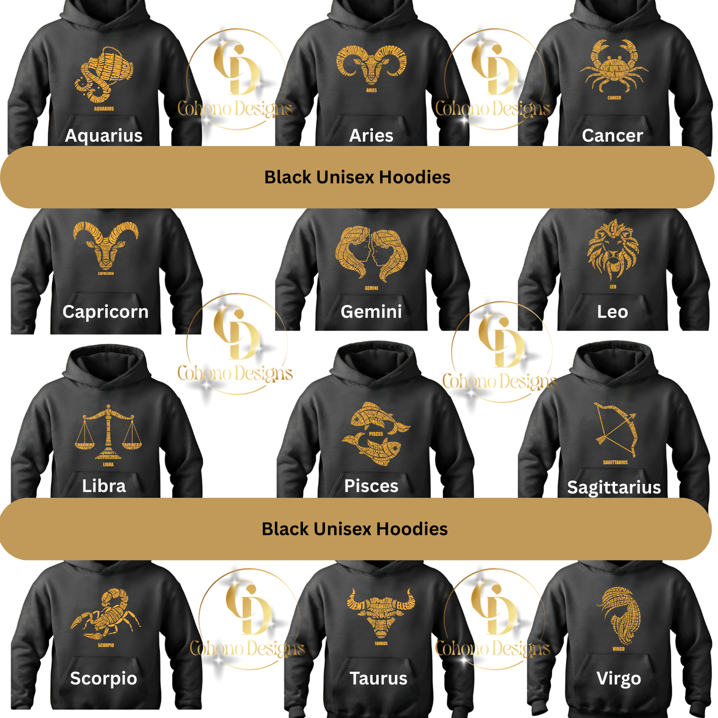 Zodiac Characteristics Hoodie Collection