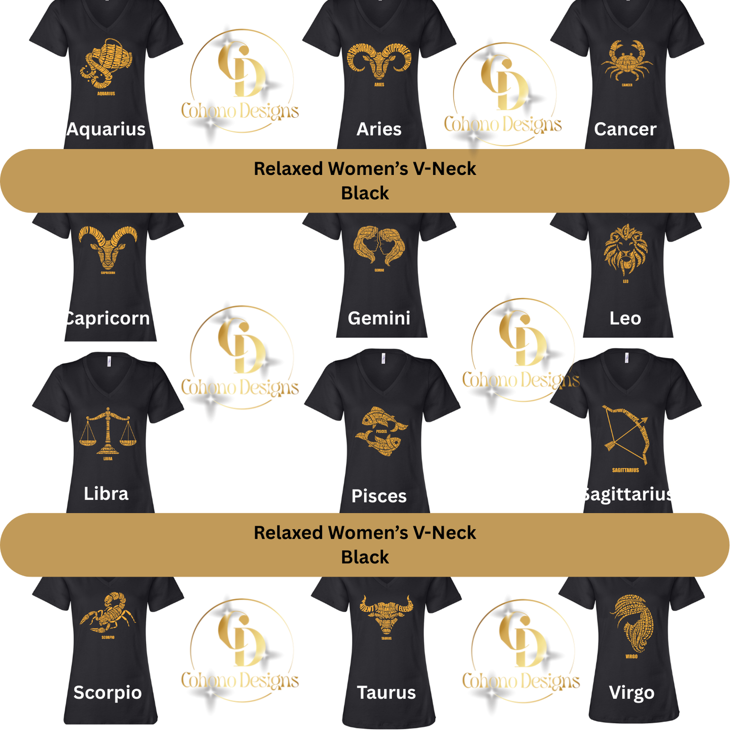Zodiac Characteristics T-Shirt Collection
