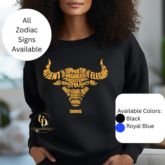 Zodiac Characteristics Crewneck Sweatshirts