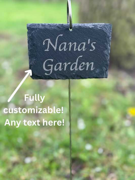 Personalized Slate Garden Sign Plant Marker