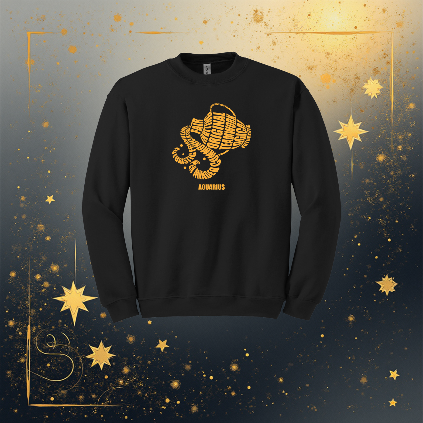 Aquarius Water Bearer Characteristics Crewneck Sweatshirt — Unisex (S–5X)