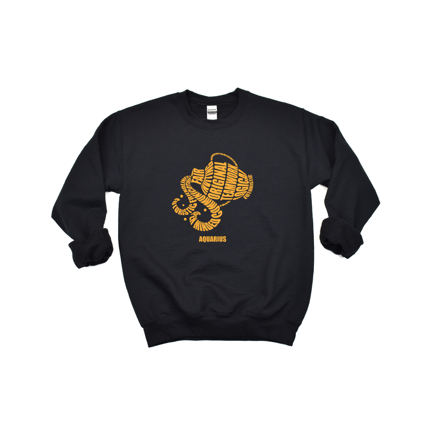 Aquarius Water Bearer Characteristics Crewneck Sweatshirt — Unisex (S–5X)