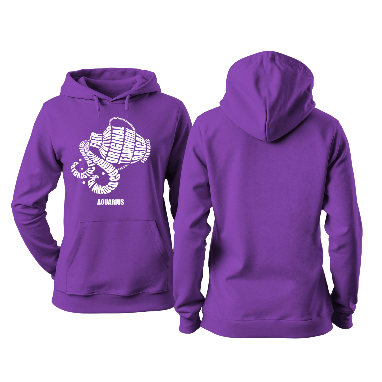 Zodiac Characteristics Hoodie – Purple Edition