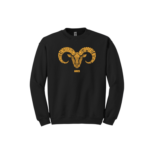 Aries Ram Characteristics Crewneck Sweatshirt — Unisex (S–5X)