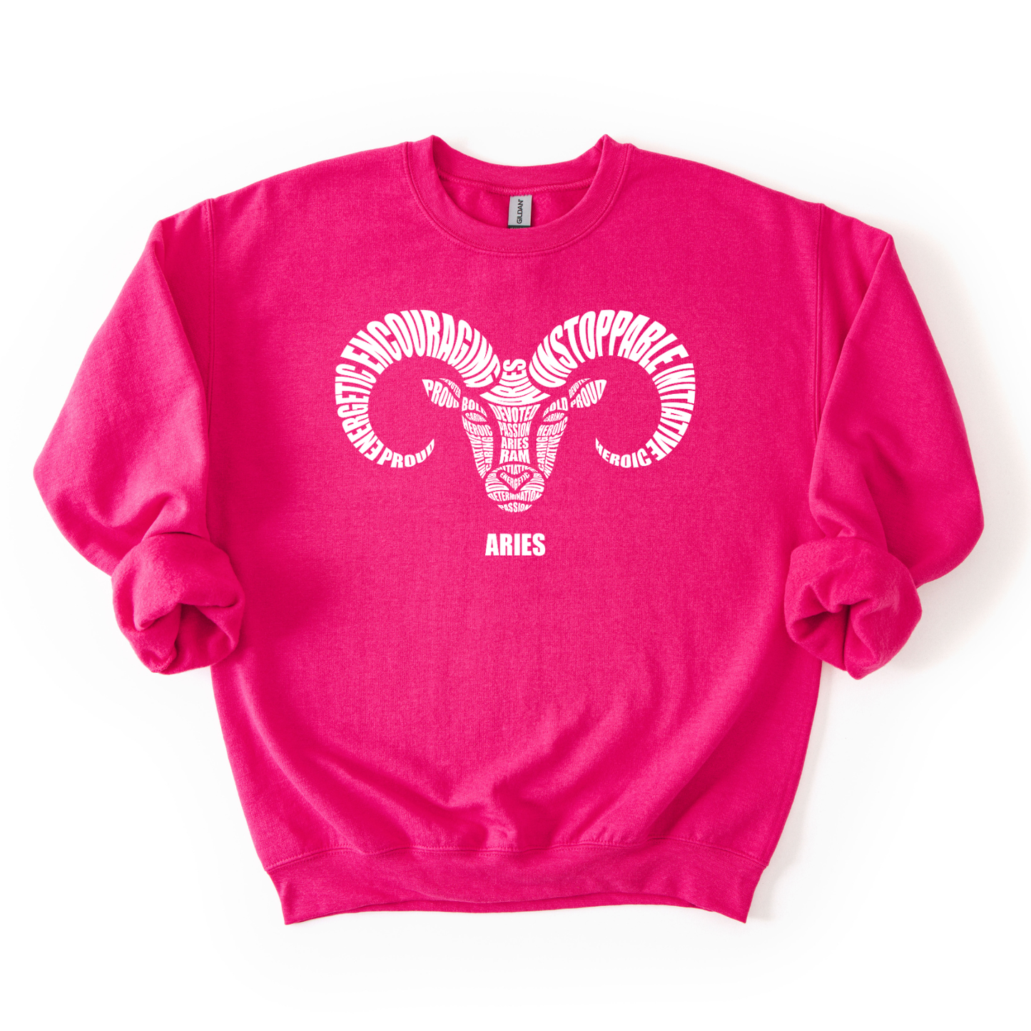 Zodiac Characteristics Crewneck Sweatshirt – Pink Edition