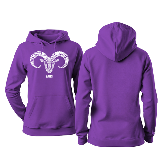 Zodiac Characteristics Hoodie – Purple Edition