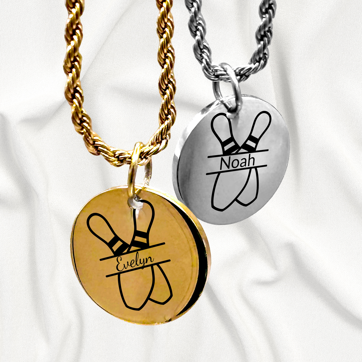 Bowling - Personalized Bowling Pendant Necklace