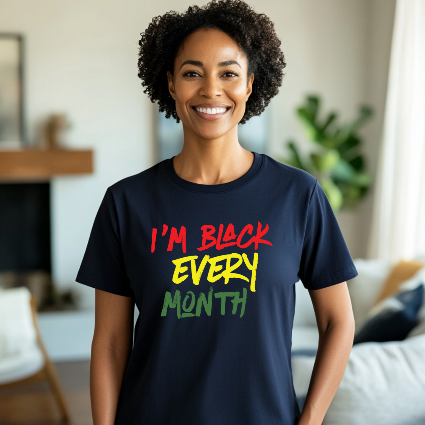 I’m Black Every Month — Unisex & Women’s V-Neck T-Shirt