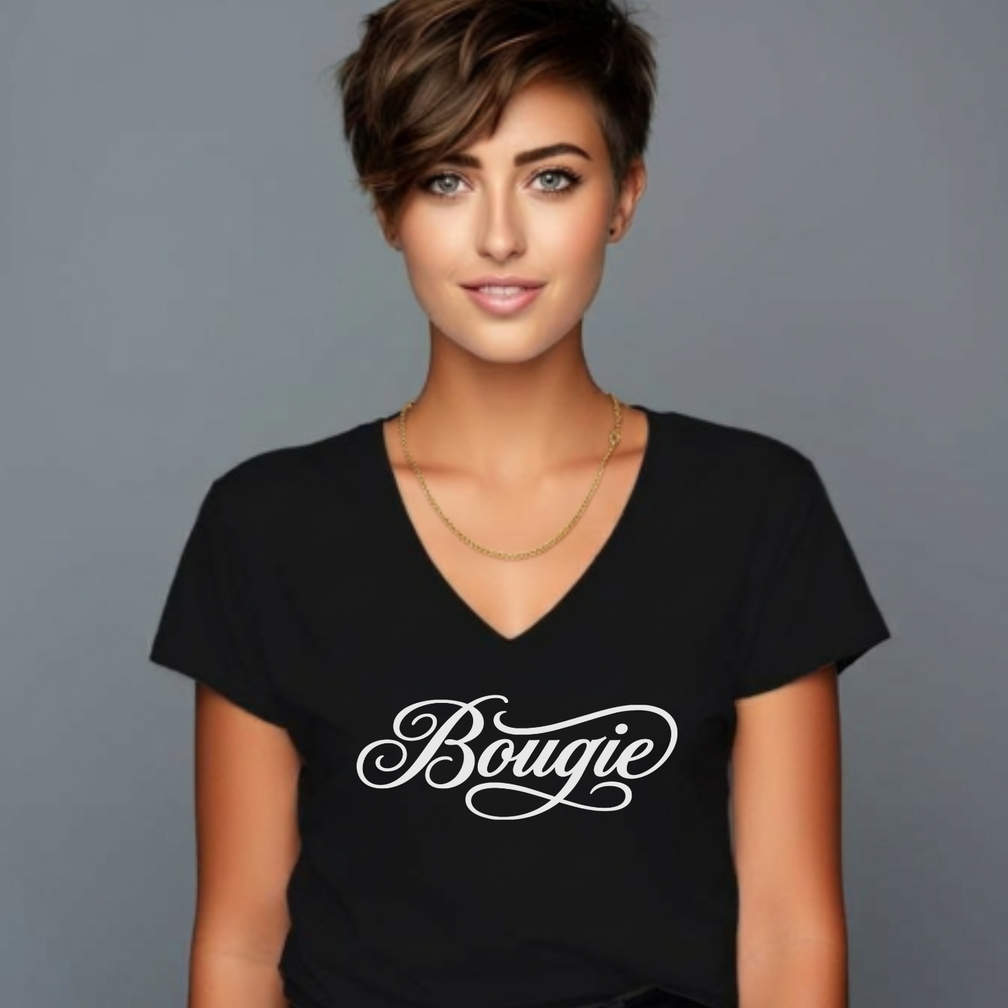 Bougie Women's V-Neck T-Shirt