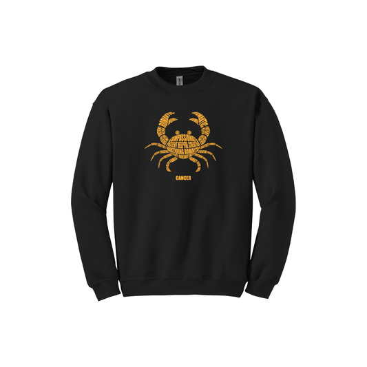 Cancer Crab Characteristics Crewneck Sweatshirt — Unisex (S–5X)