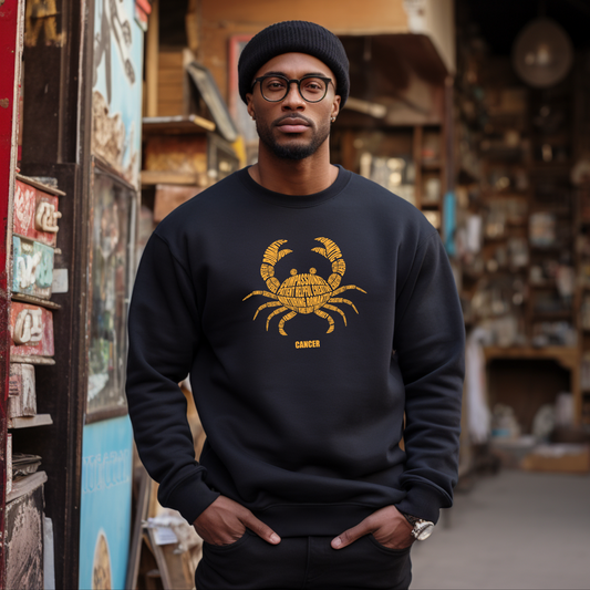 Cancer Crab Characteristics Crewneck Sweatshirt — Unisex (S–5X)