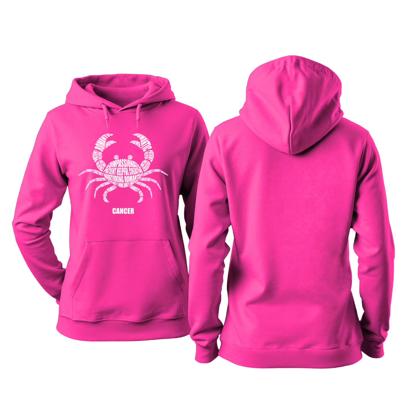Zodiac Characteristics Hoodie – Pink Edition