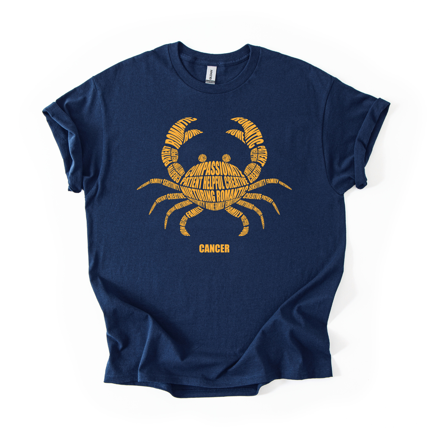 Zodiac Characteristics Navy Blue T-Shirt – All Signs Available