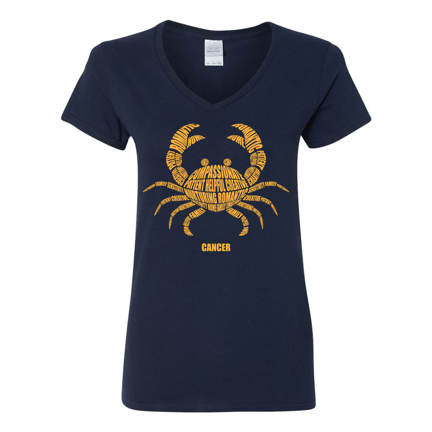 Zodiac Characteristics Navy Blue T-Shirt – All Signs Available