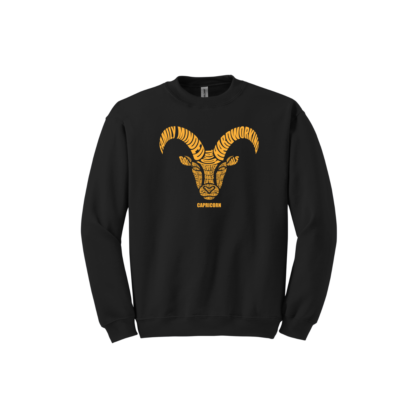 Capricorn Goat Characteristics Crewneck Sweatshirt — Unisex (S–5X)