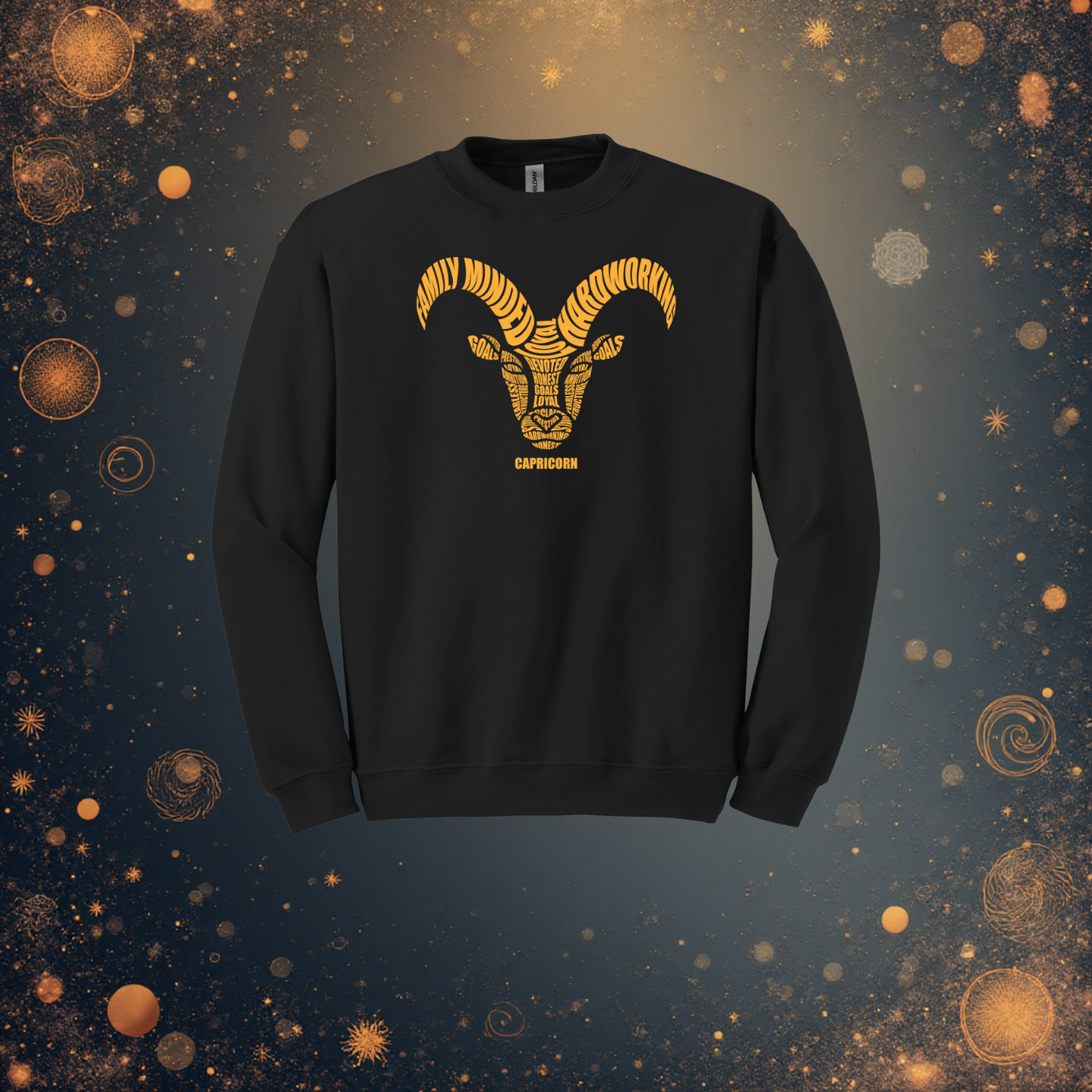 Capricorn Goat Characteristics Crewneck Sweatshirt — Unisex (S–5X)