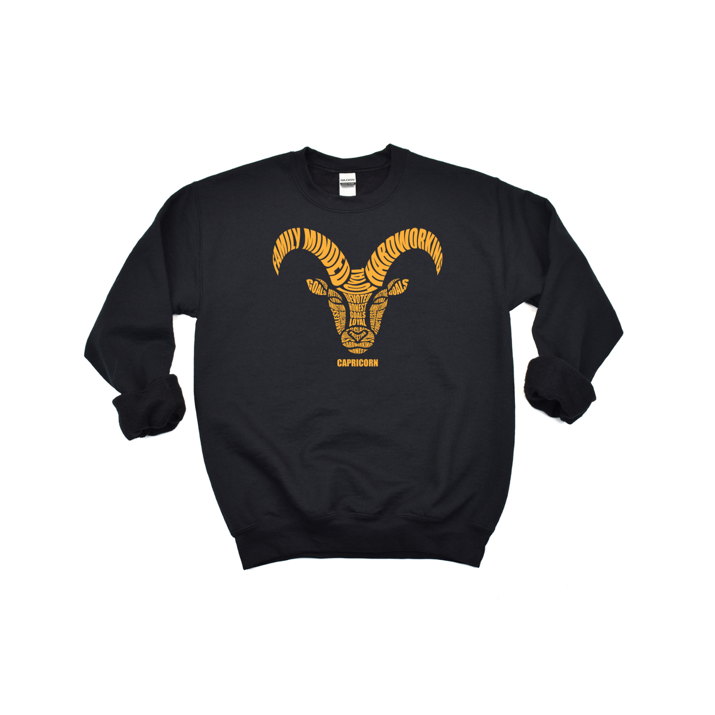 Capricorn Goat Characteristics Crewneck Sweatshirt — Unisex (S–5X)