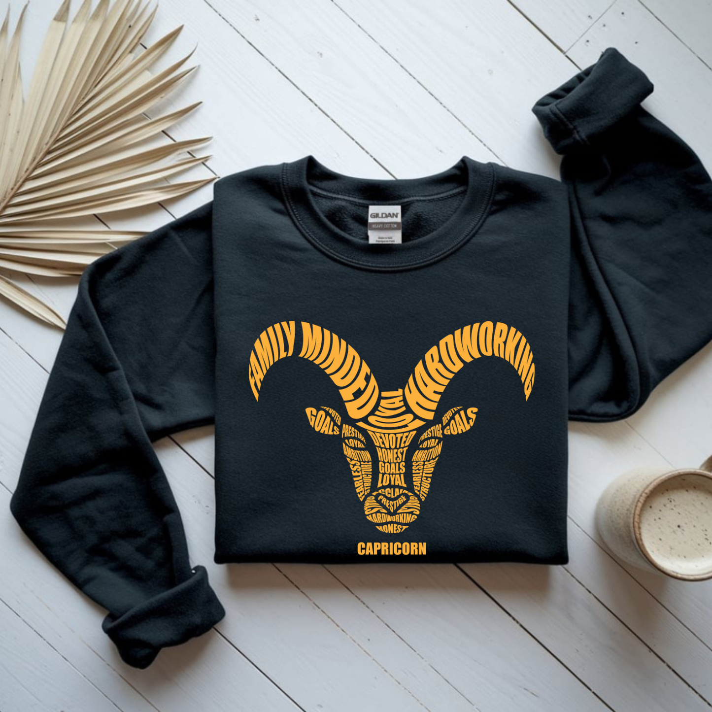 Capricorn Goat Characteristics Crewneck Sweatshirt — Unisex (S–5X)