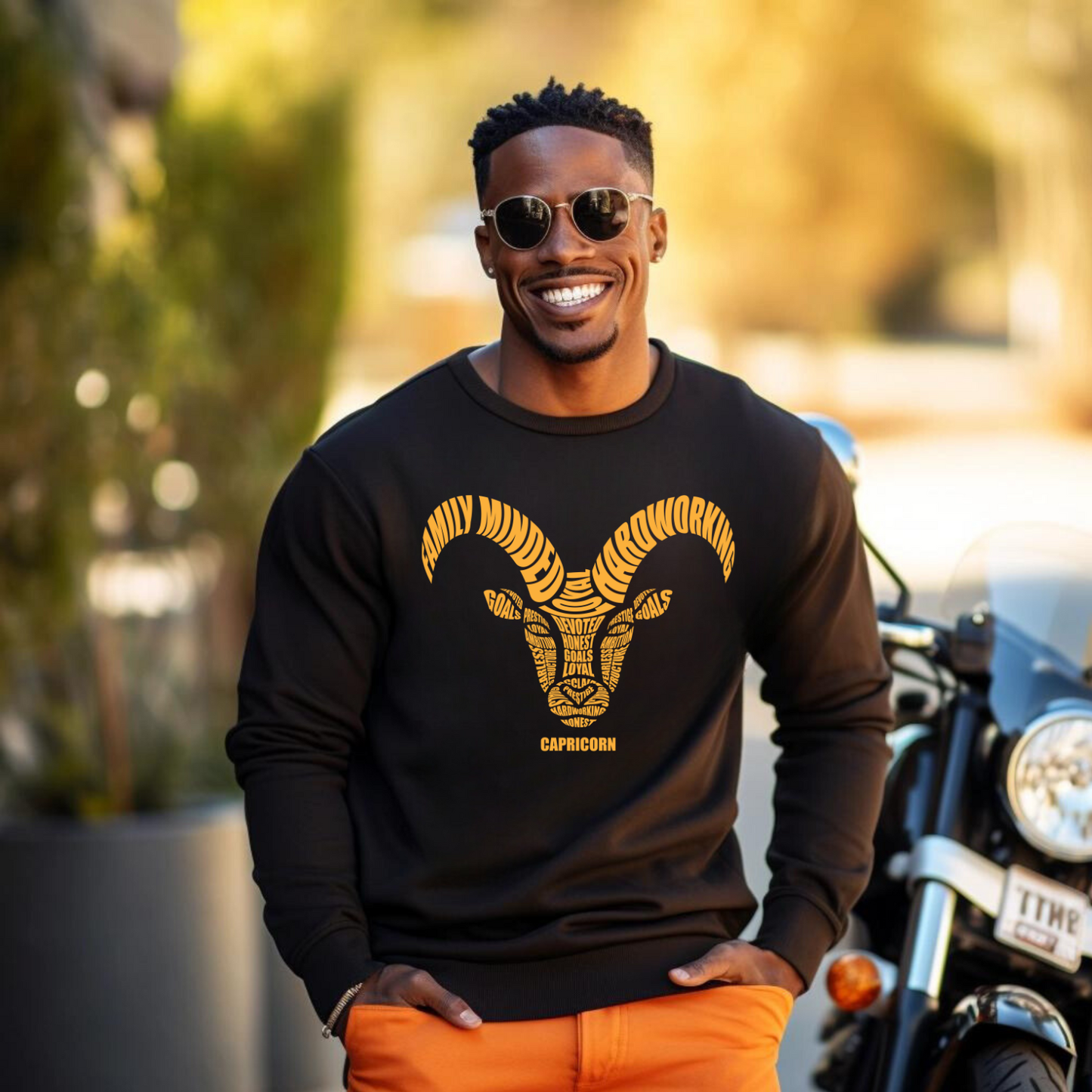 Capricorn Goat Characteristics Crewneck Sweatshirt — Unisex (S–5X)