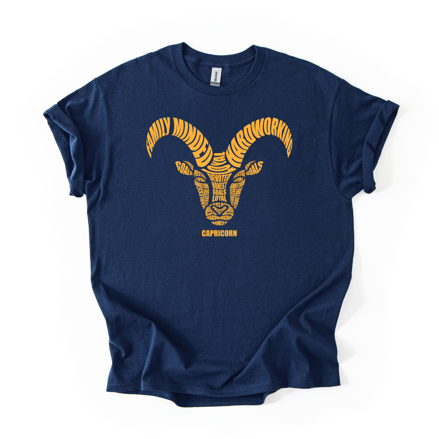 Zodiac Characteristics Navy Blue T-Shirt – All Signs Available