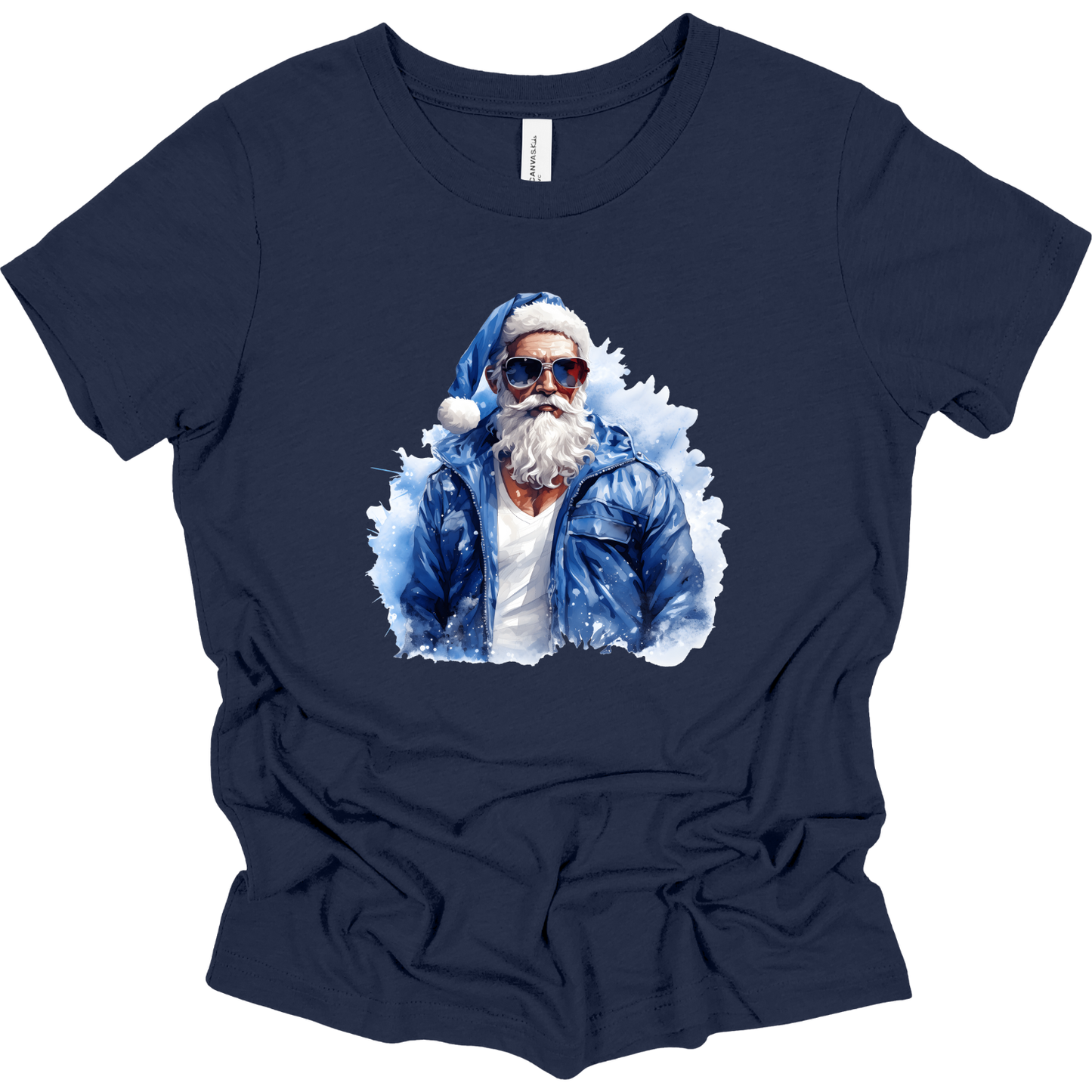 Youth “Cool Blue Santa” T-Shirt