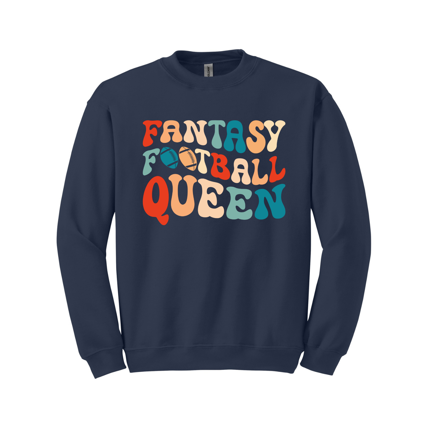 Fantasy Football Queen Unisex Crewneck Sweatshirt