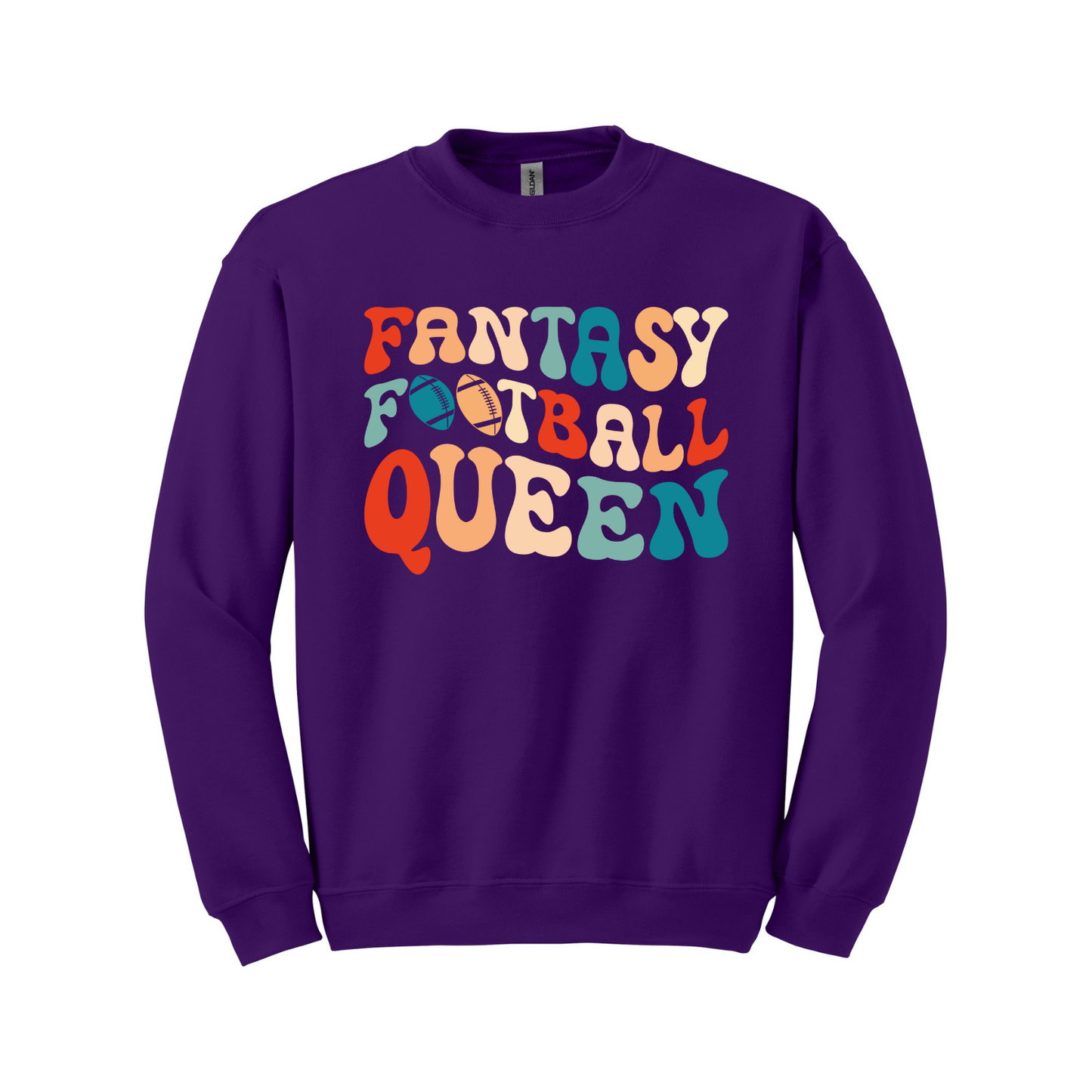 Fantasy Football Queen Unisex Crewneck Sweatshirt
