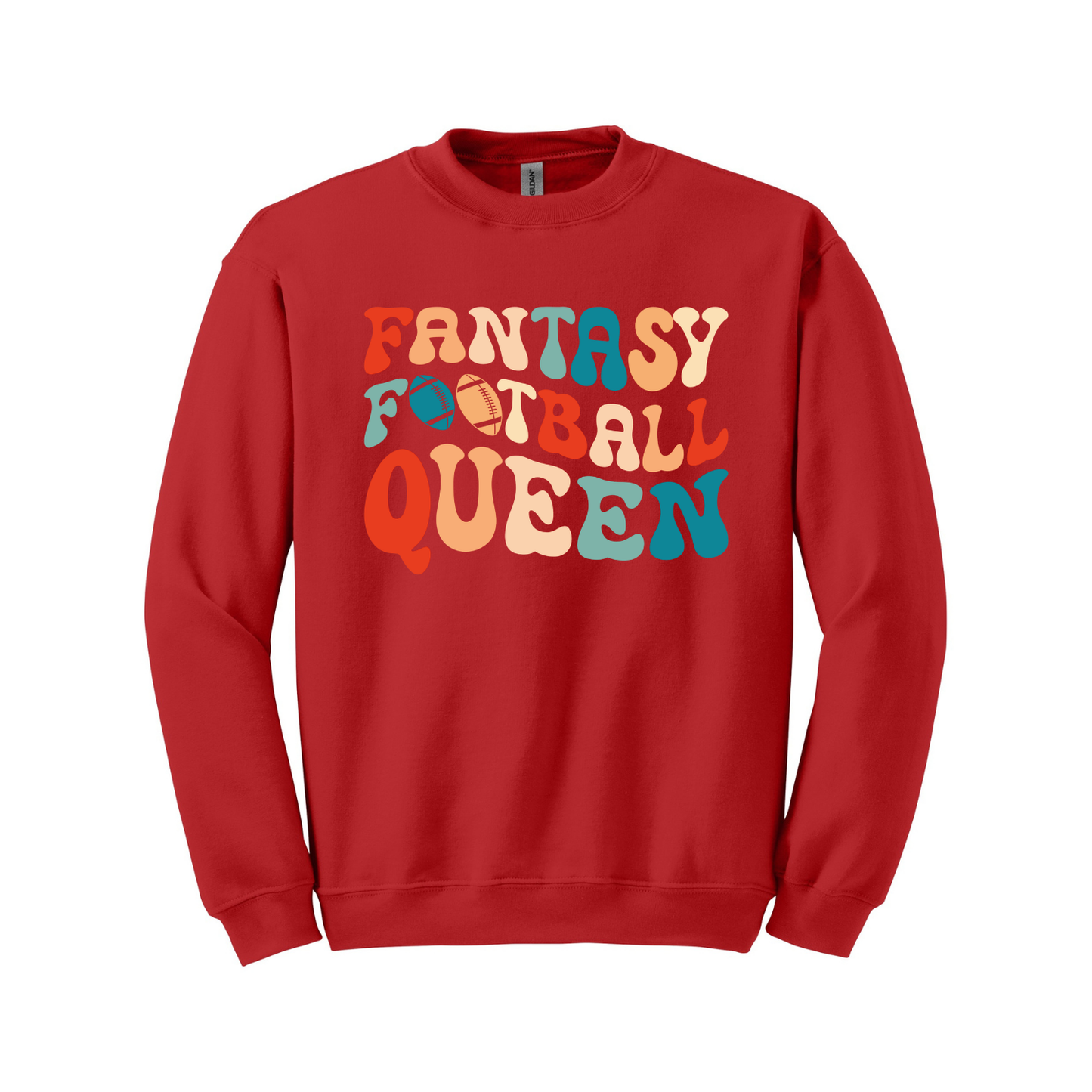 Fantasy Football Queen Unisex Crewneck Sweatshirt